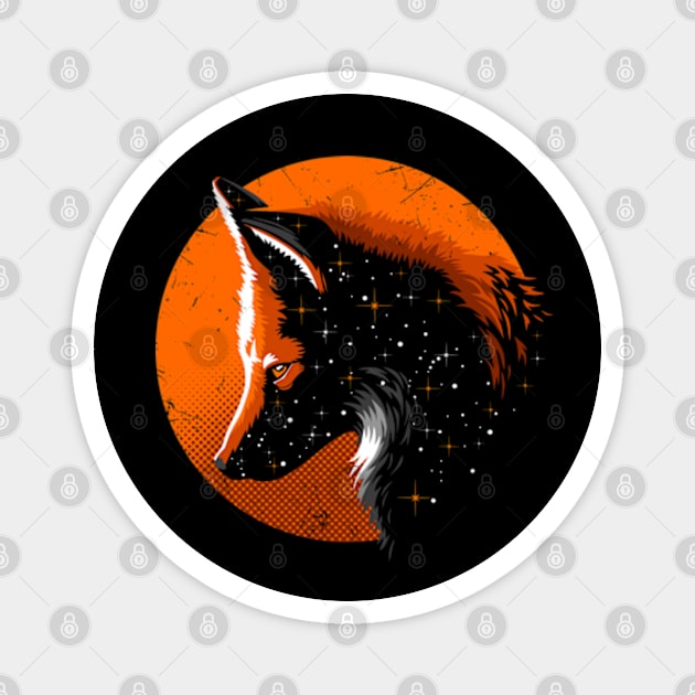 Starry Fox Magnet by Scud"